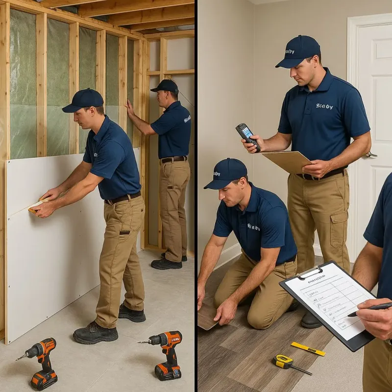 Repairs and Reconstruction process in Baidland, PA